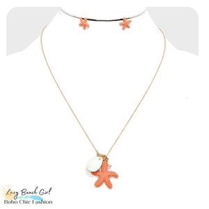 STARFISH PENDANT CHARM NECKLACE